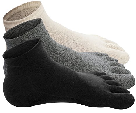 Traveler's COOLTEX 100% Cotton Rich No Sweat Toe Socks for Women – 3 Pairs