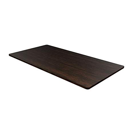 UP&TOP Desk Table Top 48'' x 30" Rectangular Office Walnut Desk Top Wood Table Top for Height Adjustable Electric or Manual Standing Desk Frame ，Top Only - Black