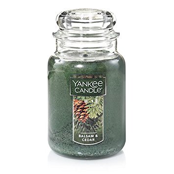 Yankee Candle Company Balsam & Cedar Large Jar Candle,Green