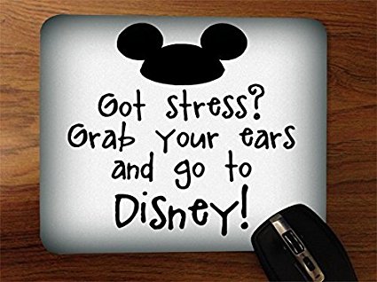 Desktop Office Silicone Mouse Pad by Trendy Accessories (Mouse Ears Quote)