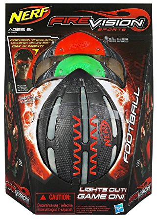 Nerf Firevision Football Unique Ultra Bright Microprism Technology by Toyland