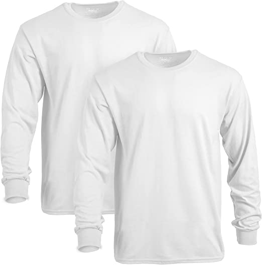 Gildan Men's DryBlend Long Sleeve T-Shirt, Style G8400, 2-Pack