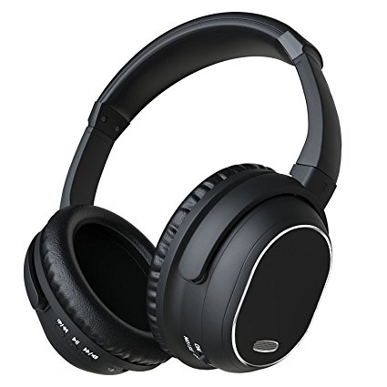 E-sports Active Noise Cancelling Bluetooth Headphones, Wireless Over-ear Stereo Earphones with Microphone and Volume Control