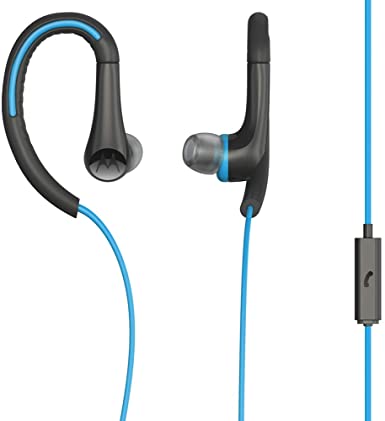 Motorola Earbuds, Sport Water Resistant In-Ear Headphones - Blue (SH008 BL)