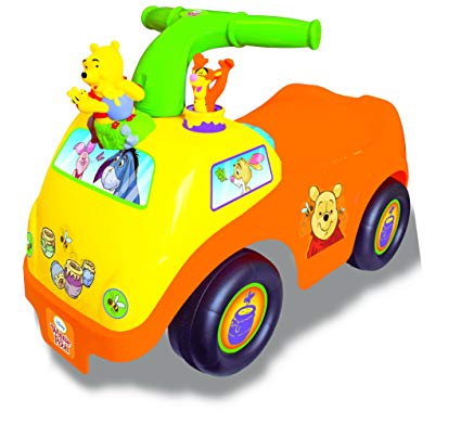 Kiddieland Toys Limited Disney Drive Along Light n Sound Pooh Activity Ride On