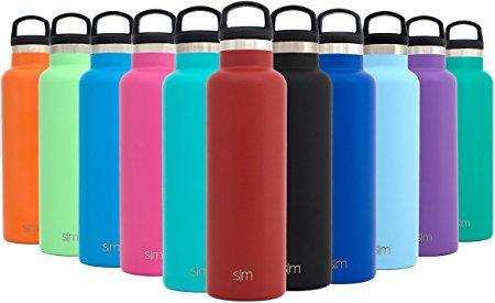 Simple Modern 20oz Vacuum Insulated Stainless Steel Water Bottle - Ascent Narrow Mouth Thermos Travel Mug - Double Walled Flask - Powder Coated Hydro Canteen