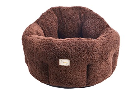 Cat Cuddler Dog Bed Deep Dish Comfort Puppy Nest for Small Pets 20"20"9(12)" PUPTECK