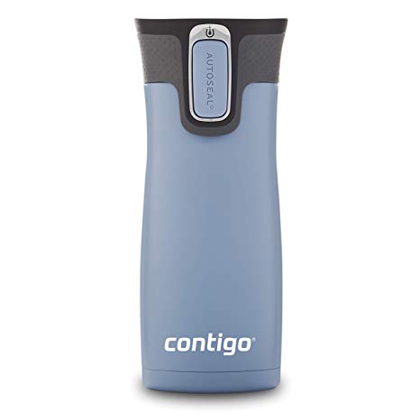 Contigo AUTOSEAL West Loop Vacuum-Insulated Stainless Steel Travel Mug, 16 oz, Earl Grey