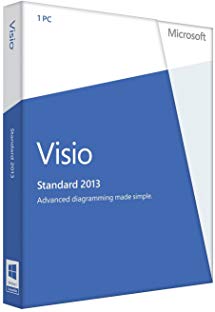 Microsoft Visio Standard 2013  Key Card (No Disc)