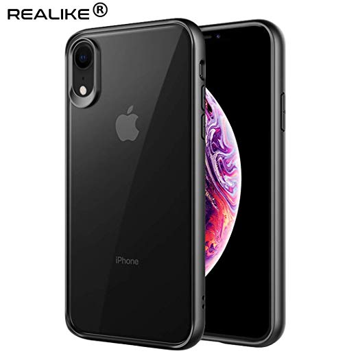 REALIKE Special Design iPhone XR Case, Full Shockproof Anti Scratch Hard PC Back Cover for iPhone XR