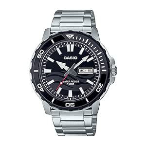 Casio Analog Black Dial Men's Watch-MTD-125D-1A1VDF