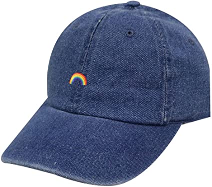 City Hunter C104 Rainbow Cotton Baseball Cap 12 Colors (Denim)