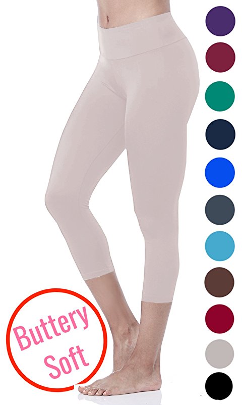 LMB Best Selling Extra Soft Capri Leggings - Lots Of Colors - (Fits Sizes 0-12)