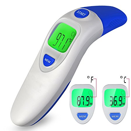 Hermano Medical Ear Thermometer with Forehead Function - Clinical Digital Infrared Thermometer
