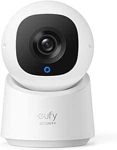 eufy Security Indoor Cam C210 1080p Resolution Security Camera Indoor with 360° Pan and Tilt, Plug-In Home Security Camera with Wi-Fi, Human/Motion AI, No Monthly Fee