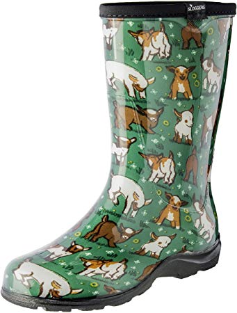 Sloggers Women's Waterproof Rain and Garden Boot with Comfort Insole, Goats Grass Green, Size 9, 5018GOGN09