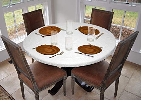 LAMINET - Deluxe Cushioned Heavy-Duty Elastic Edged Quilted Table Pad - Small Round - Fits Tables up to 44" Diameter - The Ultimate Protection for Your Table!!!