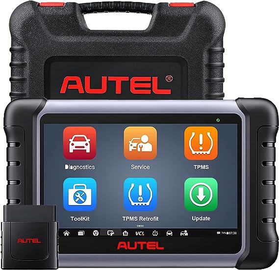 Autel Scanner MaxiCOM MK808Z-TS, Android 11 Based Bi-Directional Control Scan Tool with Full TPMS Function, 2023 Upgraded of MK808BT/MK808TS, 28  Services, FCA Auto Auth, Support BT506 & MV108 Add-ons