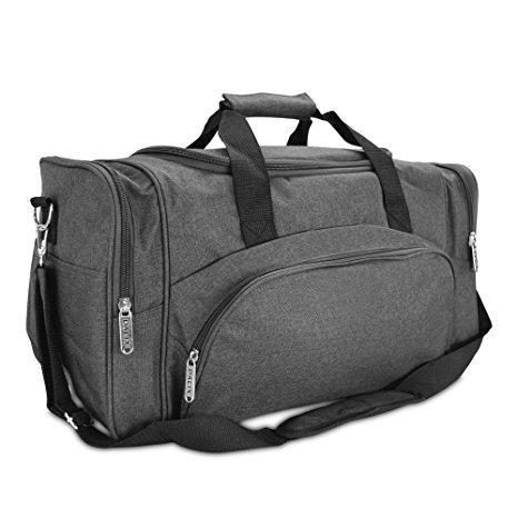 DALIX Signature Travel or Gym Duffle Bag in (Black, Gray, Navy Blue Red)