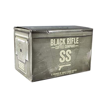 Black Rifle Coffee Company Silencer Smooth Coffee Rounds for Single Serve Brewing Machines (12 Count) Light Roast Coffee Pods Cups