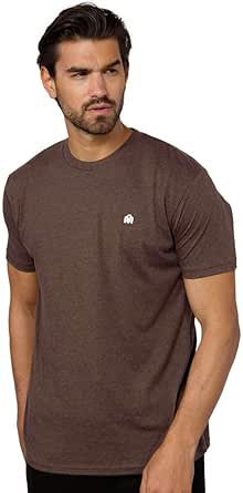 INTO THE AM Mens T Shirt with Logo - Short Sleeve Crew Neck Soft Fitted Tees S - 4XL Fresh Classic Basic Tshirts