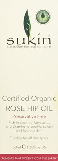 Sukin Certified Organic Rosehip Rose hip Oil 1.69oz - 50ml