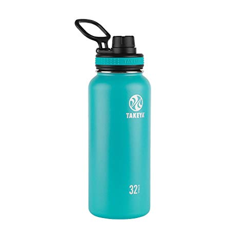 Takeya 50015 Thermoflask Insulated Stainless Steel Water Bottle, 32 oz, Ocean