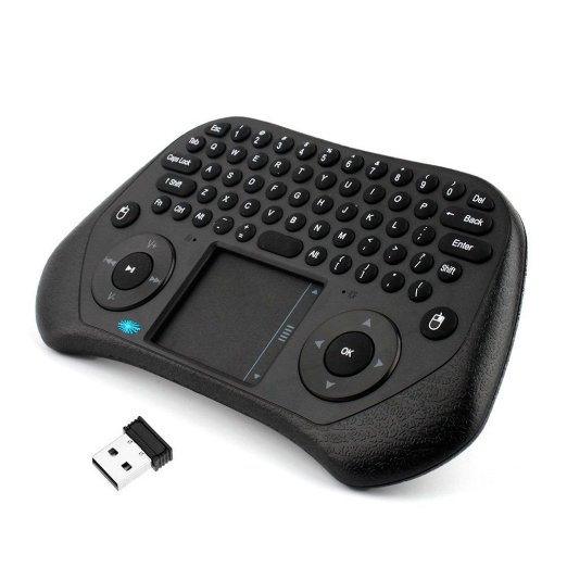 Universal Portable Wireless Mini Handheld Keyboard & Mouse Touchpad w/ USB Receiver for Android, Windows Devices, Smart TV & more