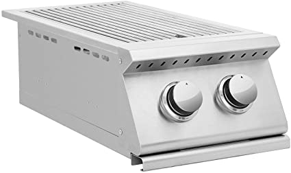 Summerset Sizzler Series Built-In Double Side Burner (SIZSB-2-NG), Natural Gas