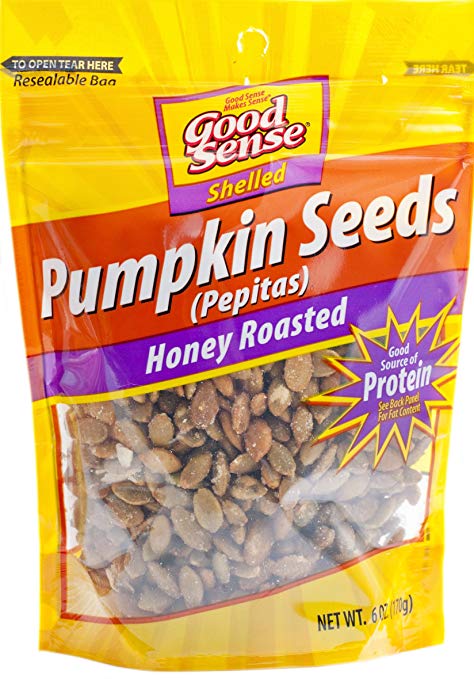 Good Sense Honey Roasted Pepitas Pumpkin Seeds, 6 Ounce