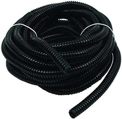 Wire Loom Black 100' Feet 3/8" Split Tubing Hose Cover Auto Home Marine
