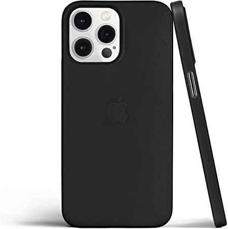 totallee Thin iPhone 13 Pro Max Case, Thinnest Cover Ultra Slim Minimal - for Apple iPhone 13 Pro Max (2021) (Frosted Black)