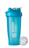 BlenderBottle Classic Loop Top Shaker Bottle Aqua 28 Ounce