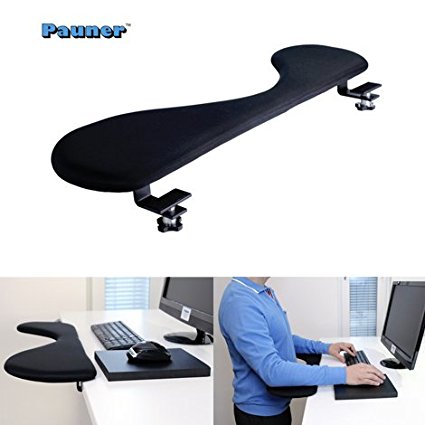 Forearm support Pauner - better than normal keyboard wrist rest - works well with ergonomic mouse