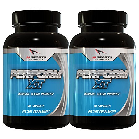 Perform XT Twin Pack by AI Sports Nutrition | Male Enhancement Pills and Libido Booster For Men 2x 30 Serving Bottle