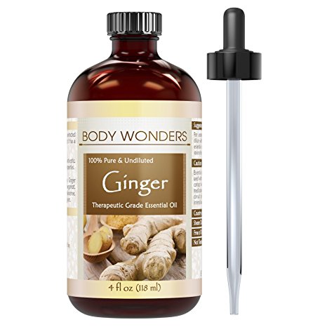 Body Wonders 100% Pure Ginger Essential Oil 4 fl Oz