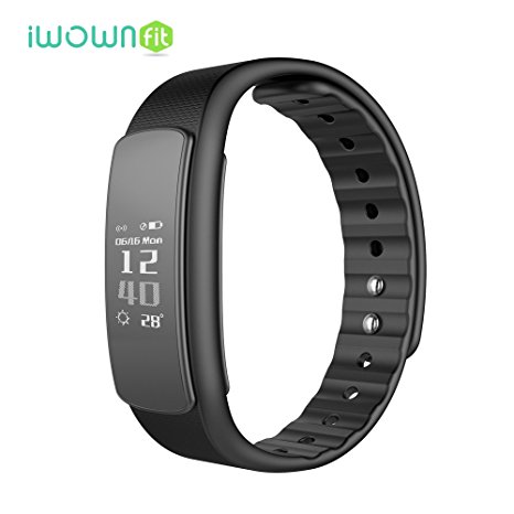 iWOWNFit Fitness Tracker Watch, I6 Heart Rate Monitor Bracelet, IP67 Waterproof Smart Band Wristband for Android iOS