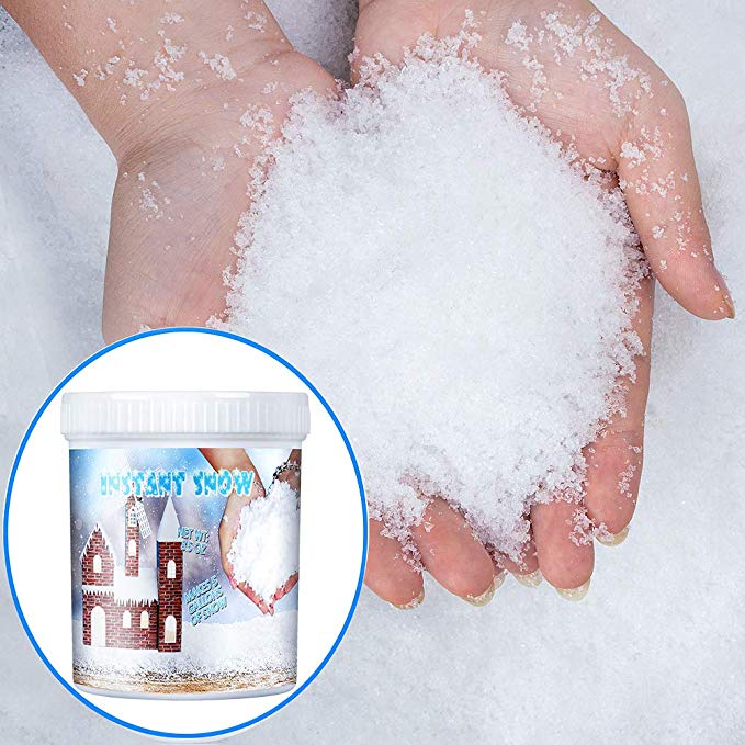 DaCool Instant Fake Artificial Snow Powder for Cloud Slime 5 Gallons 19 Liters, Great Science Activity Art Teacher for Kids, Crafts Winter Wonderland Party Decorations Christmas Tree Safe Non-Toxic