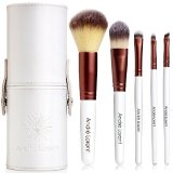 1 PRO Makeup Brush Set With Gorgeous Designer Case - Includes 5 Professional Makeup Brushes Lifetime Guarantee Best Quality Brushes for Eye Makeup and Face - Top Choice of Pro Makeup Artists