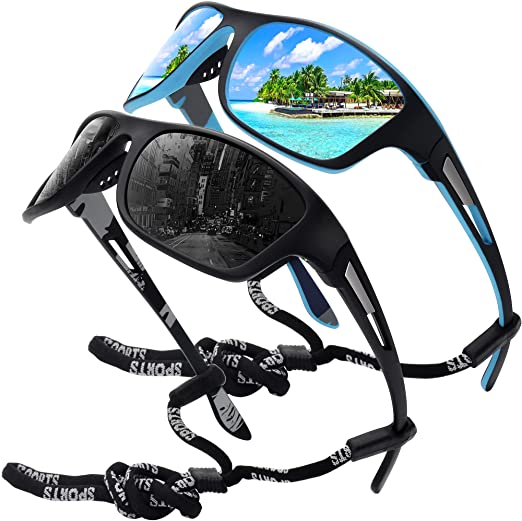MEETSUN Polarized Sports Sunglasses for Men Fishing Cycling Baseball Running and Driving UV400 Protection