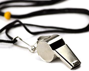 Crown Sporting Goods Scoa-001 Stainless Steel Whistle with Lanyard – Great for Coaches, Referees, and Officials