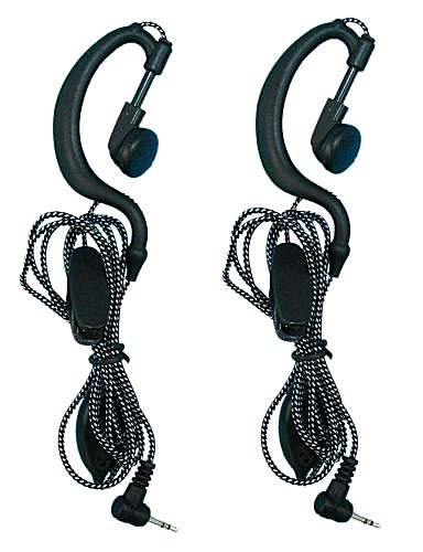 2 X SUNDELY® Clip Ear Headset/Earpiece Mic For Uniden GMR 2 Two Way Radio Walkie Talkie