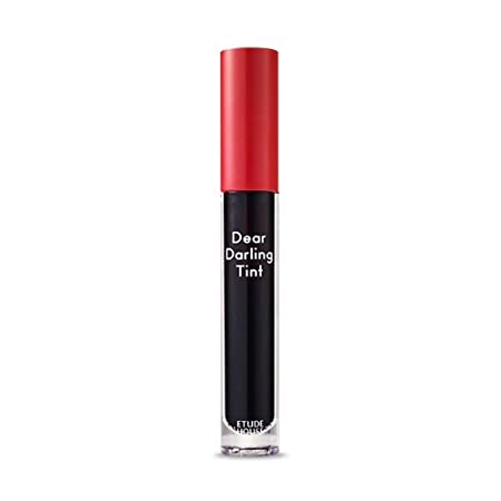 ETUDE HOUSE Dear Darling Water Gel Tint (#BK801 Vampire Red) - Long-lasting Effect up with Fruity, Juicy, Moist, and Vivid coloring