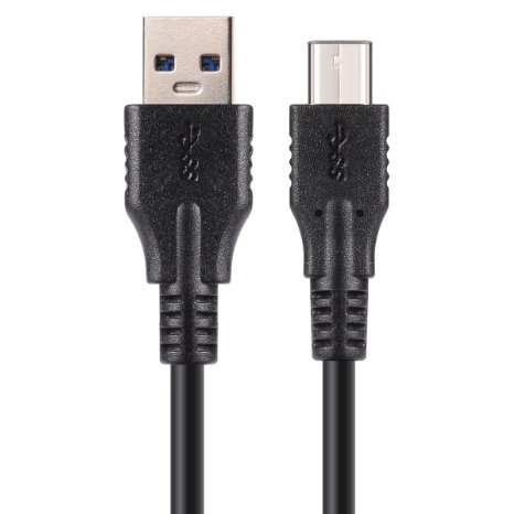 USB 3.1 Type-C Male to USB 3.0 A Plug 1m Cable for Nokia N1 Black