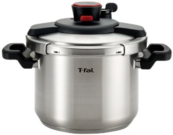 T-fal P45007 Clipso Stainless Steel Pressure Cooker Cookware 63-Quart Silver