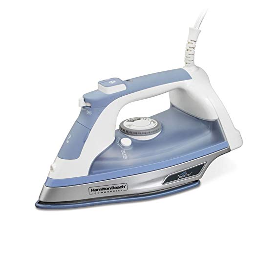 Hamilton Beach Commercial Durathon Steam Iron, Auto-Off, Nonstick, HIR700