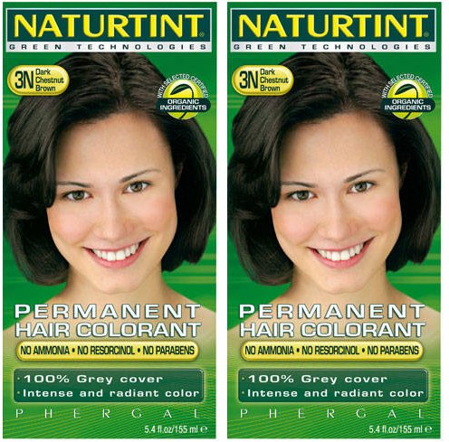 (2 Pack) - Naturtint - Hair Dye - 3N Dark Chestnut Brown | 135ml | 2 PACK BUNDLE