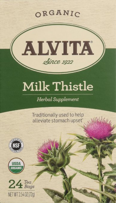 Alvita Organic Herbal Tea Bags Milk Thistle 24 Count