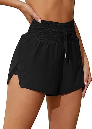 ATTRACO Women's 3" & 6" High Waisted Swim Board Shorts Quick Dry Beach Shorts with Pockets