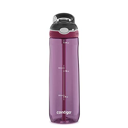 Contigo 2063284 Ashland Water Bottle, 24 oz, Passion Fruit